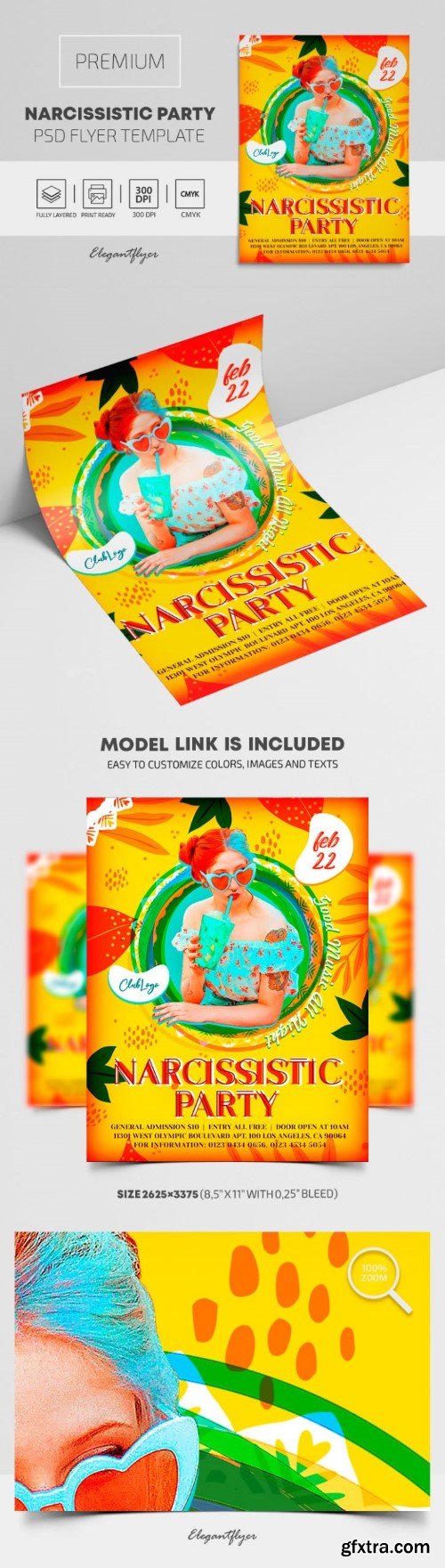 Narcissistic Party – Premium PSD Flyer Template