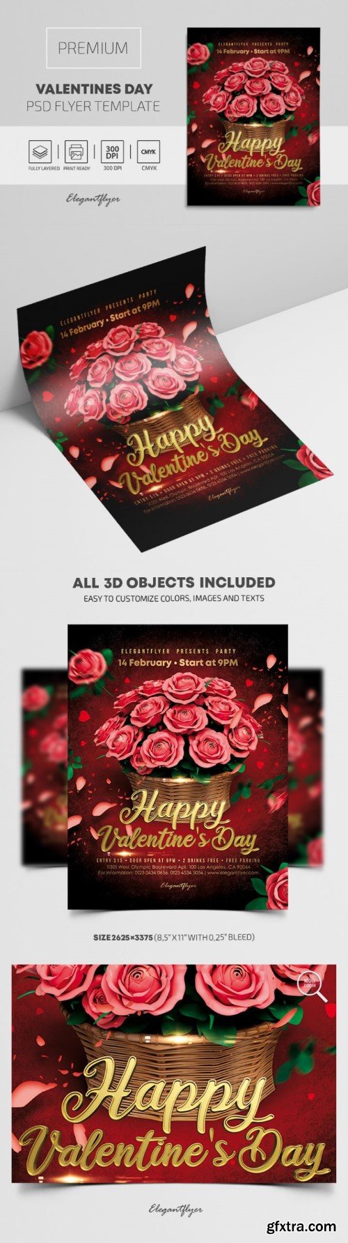 Valentines Day – Premium PSD Flyer Template