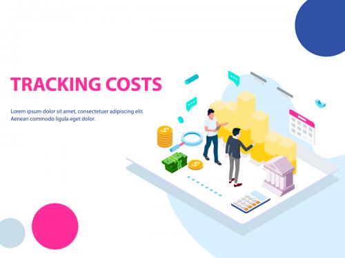 Track Financial Costs Isometric Illustration - FV - track-financial-costs-isometric-illustration-fv-64f838a7-d7bd-4651-85e4-e955ff4f4f72