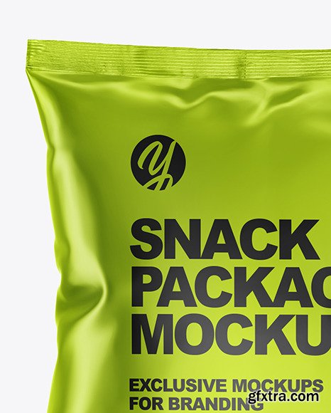 Metallic Snack Package Mockup 55161