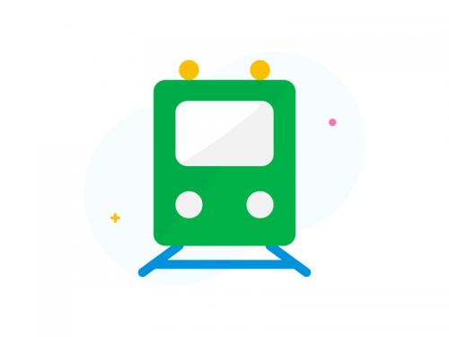 Train flat icon - train-flat-icon