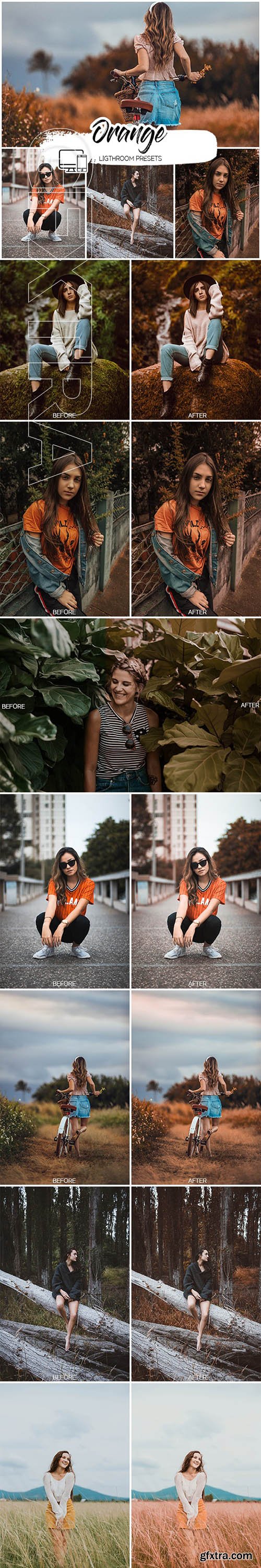 GraphicRiver - Orange Lightroom Presets 25602813