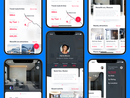 Traveler's apartment guide iOS UI kit - traveller-s-apartment-guide-ios-ui-kit