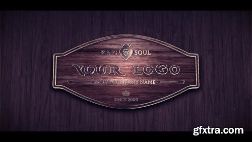 Videohive Wood And Gold Logo 23593313