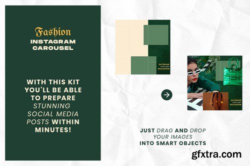 Fashion Green Instagram Carousel