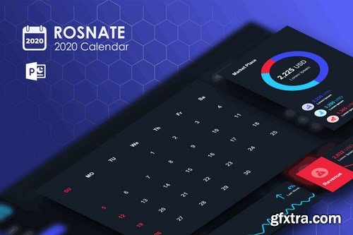 Rosnat – 2020 PowerPoint Calendar Template