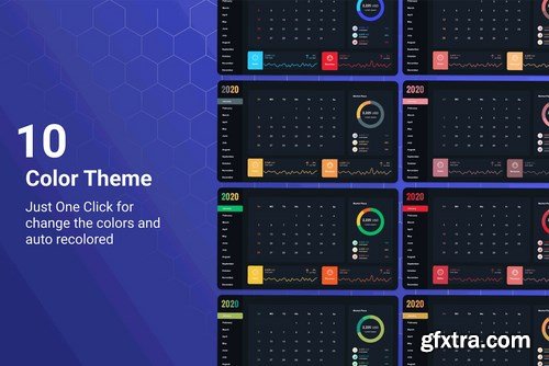 Rosnat – 2020 PowerPoint Calendar Template