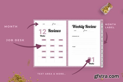 Kyra - Work Daily Planner Journal