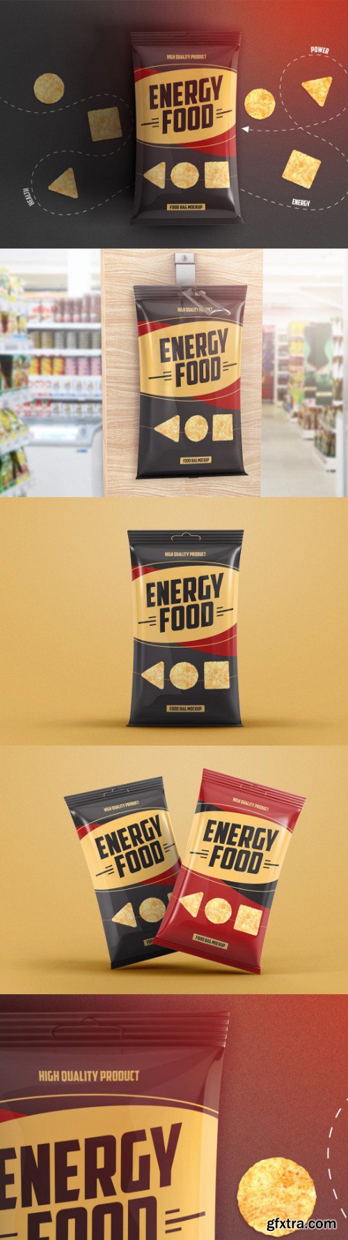 Food Bag Product Mockup