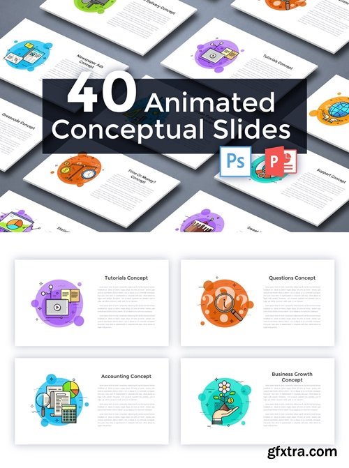 40 Animated Conceptual Slides for Powerpoint p.2