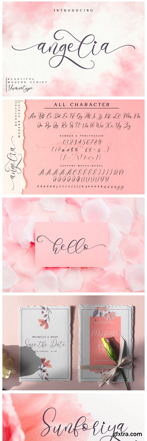 Angelia Script Font