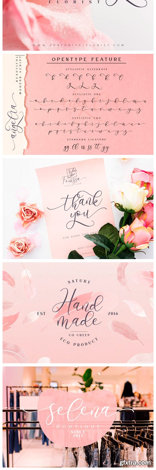 Angelia Script Font