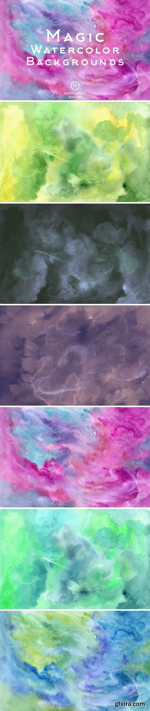 Magic Watercolor Backgrounds