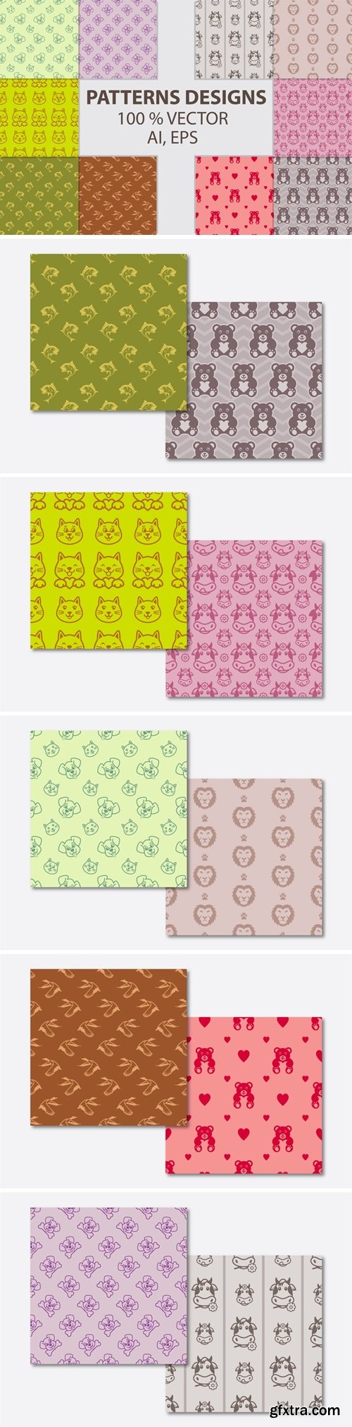 DIGITAL PAPERS PATTERN DESIGNS BUNDLE