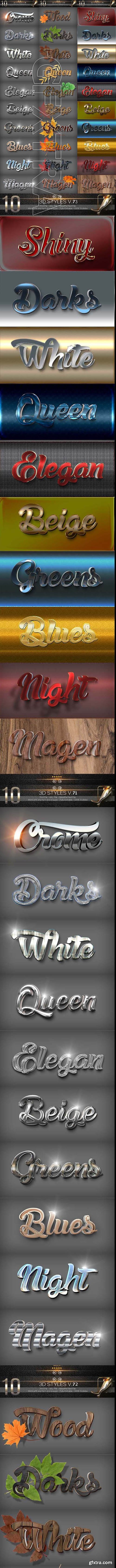 GraphicRiver - Bundle 30 3D Text Styles 25394353