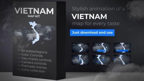 Videohive - Vietnam Map - Socialist Republic of Vietnam Map Kit