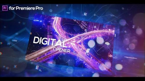 Videohive - Digital Holographic Opener for Premiere Pro