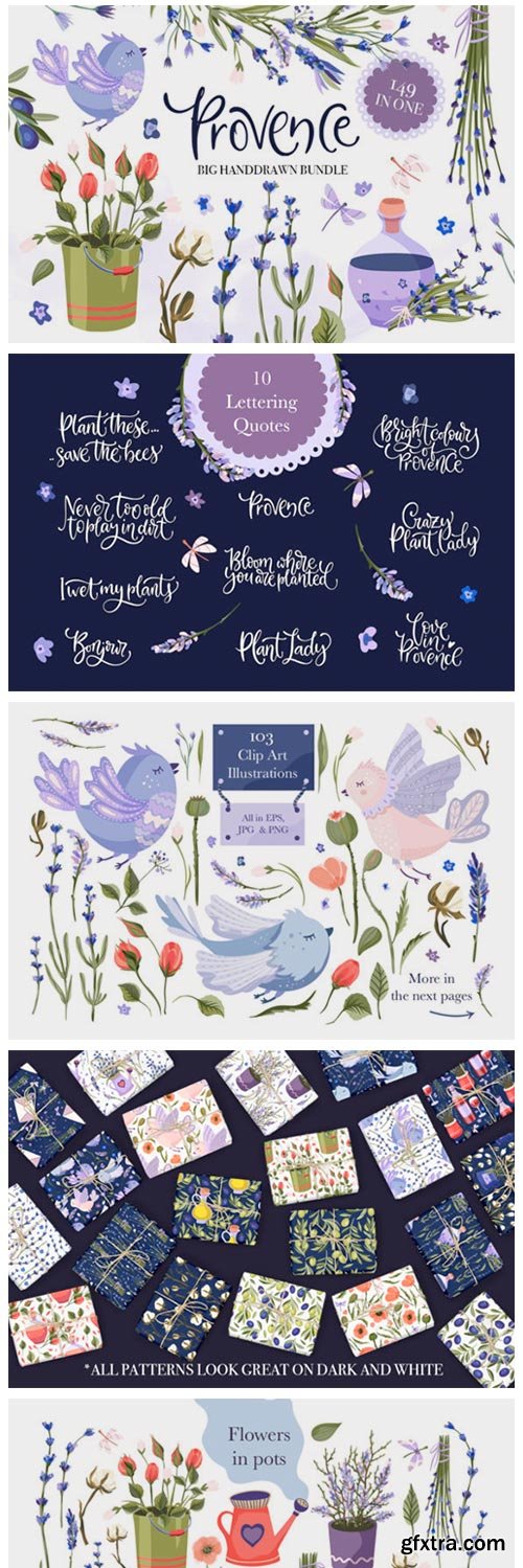 Provence Hand-drawn Bundle 2763579