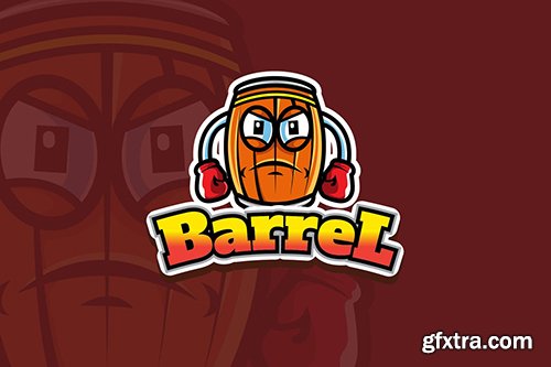 barrel - Mascot Logo