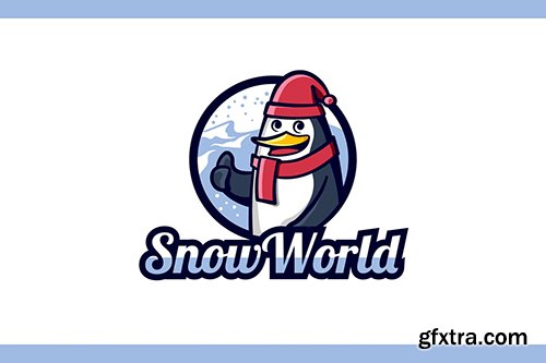 Penguin Mascot Character Logo