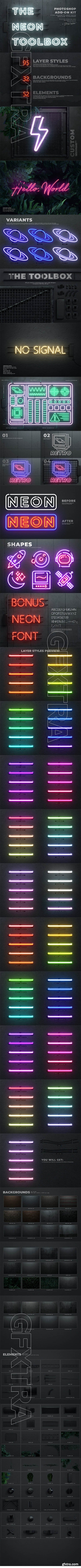 CreativeMarket - The Neon Toolbox 4542717