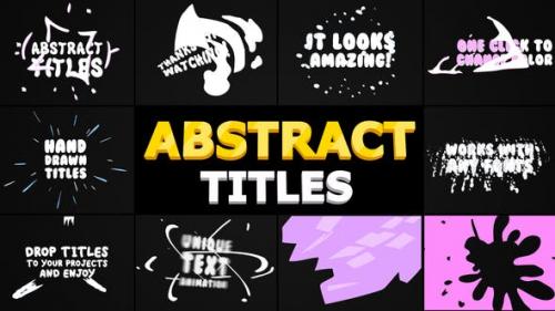 Videohive - Abstract Cartoon Titles | Premiere Pro MOGRT