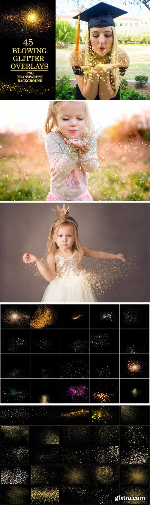 45 Blowing Glitter Overlays 2766076