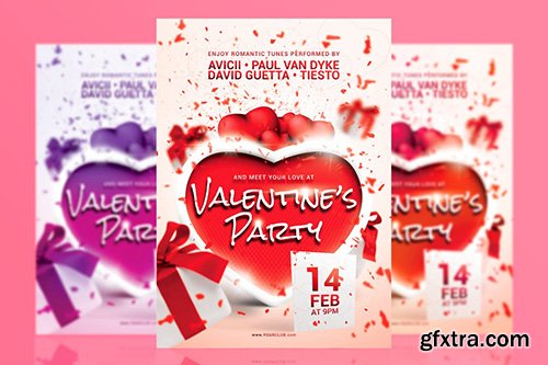 A5 Valentine's Party Flyer