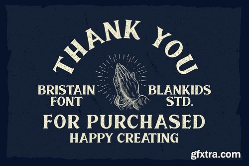 Bristain Rought Serif Font