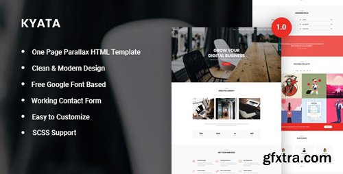 ThemeForest - Kyata v1.0 - One Page Parallax HTML5 Template (Update: 17 December 19) - 25248175