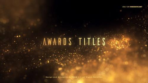 Videohive - Golden Glitter Particles Titles