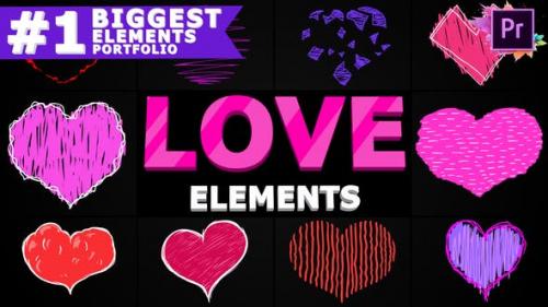 Videohive - Cartoon Love Elements | Premiere Pro MOGRT