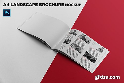 Open Landscape Brochure Mockup