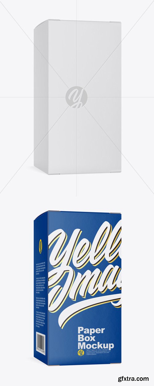 Textured Paper Box Mockup 41324