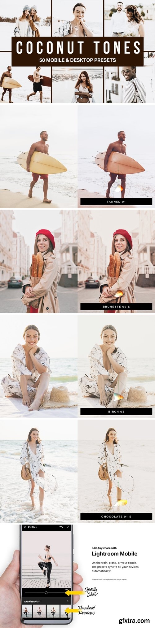 CM - 50 Coconut Tones Lightroom Presets and LUTs 4517974