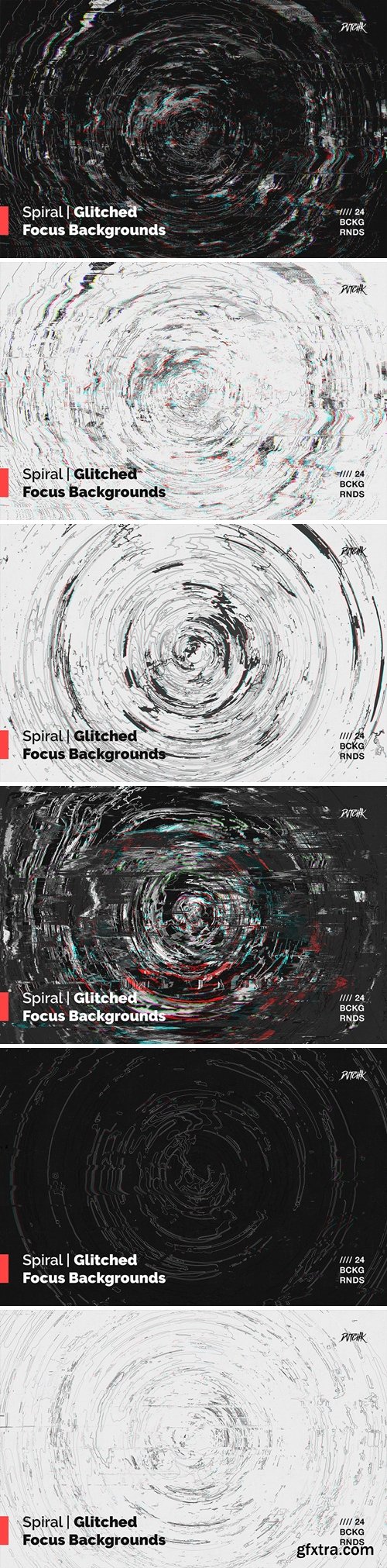 Spiral | Glitched Focus Backgrounds