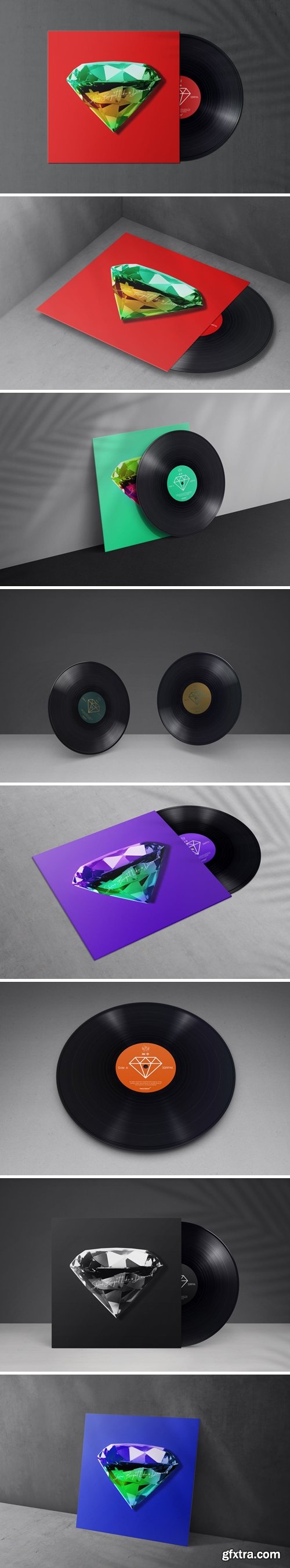 Vinyl Record Album Mock-Ups Vol.2