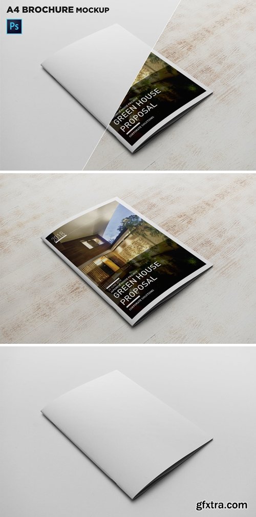 A4 Brochure Cover Mockup