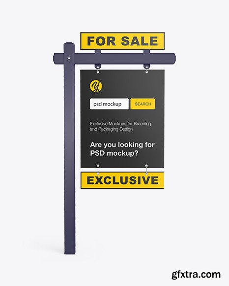 Matte Real Estate Sign Mockup 55248