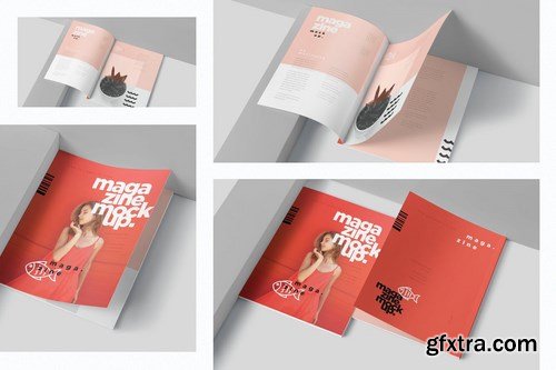 US Letter Magazine Page Mockups