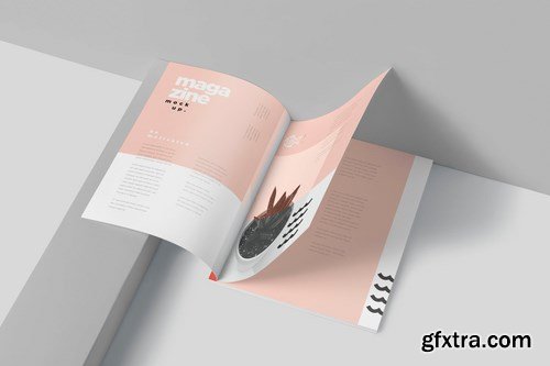 US Letter Magazine Page Mockups