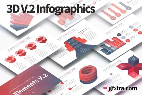 3D Elements V.2 - PowerPoint Infographics Slides