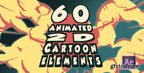 MotionElements 2d Cartoon FX Pack 60 Different Elements After Effects 9291864