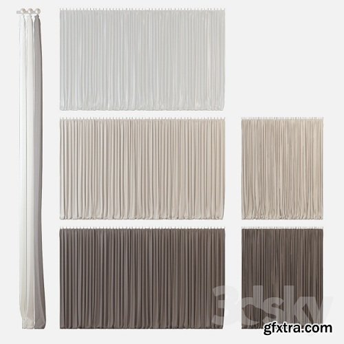 Curtains m03 3d model