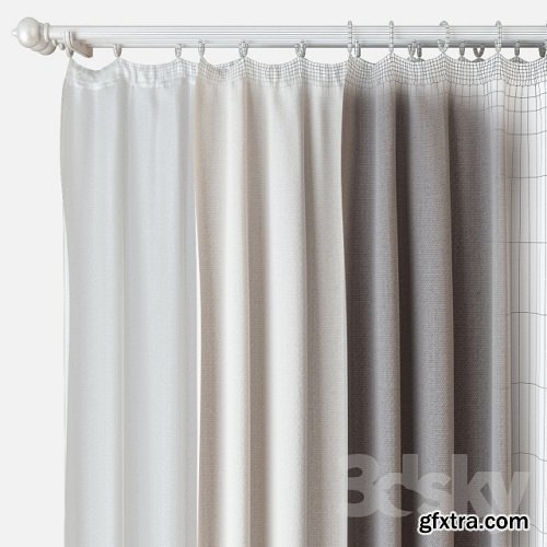 Curtains m03 3d model