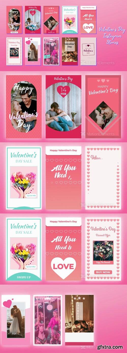 MotionElements - Valentine\'s Day Instagram Stories - 14367156