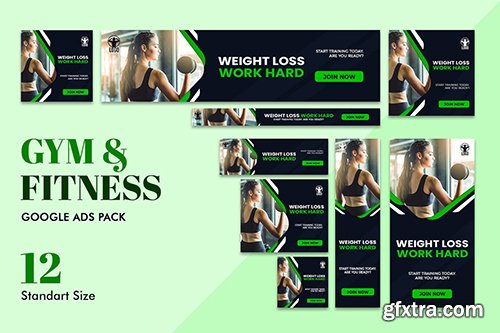 Google Ads Web Banner Gym Fitness