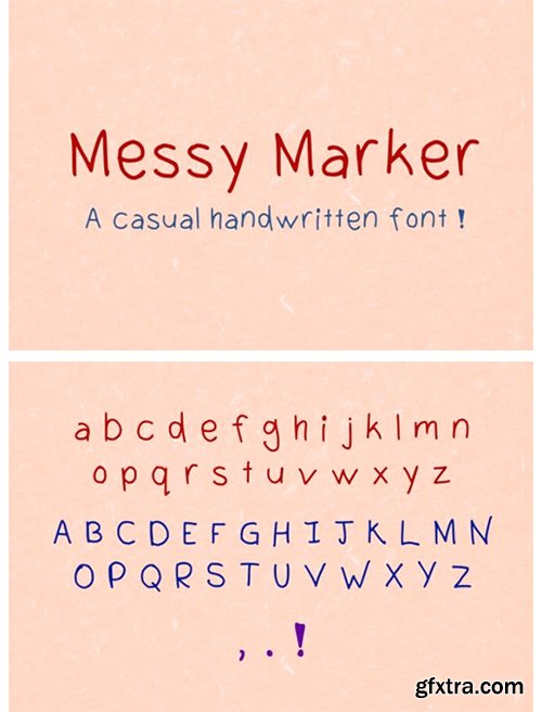 Messy Marker Font