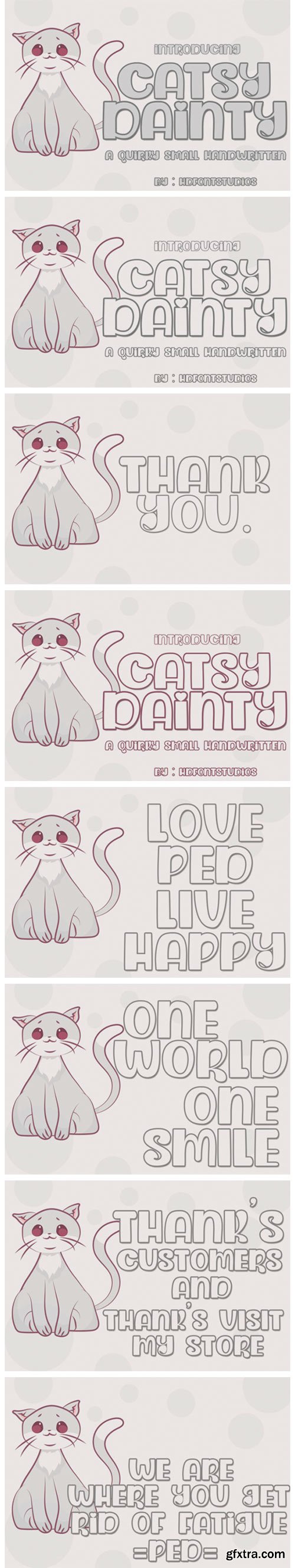 Dainty Catsy Font