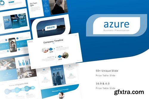 Azure Professional Presentation Template